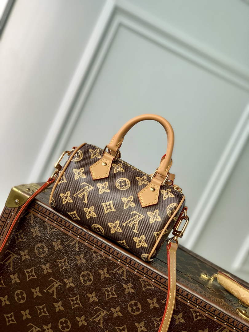 Louis Vuitton Nano Speedy Bag M27610 Monogram Brown - Default Title - View 3