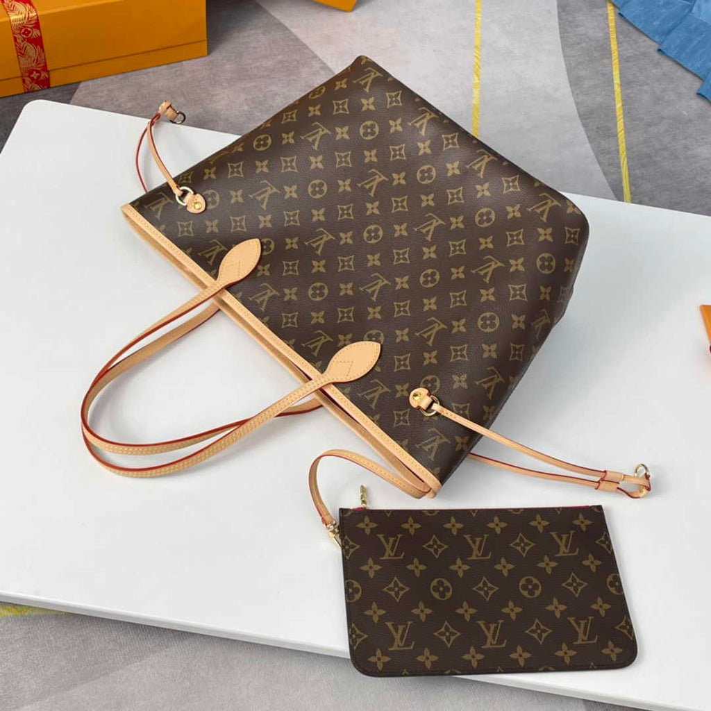 Louis Vuitton Neverfull MM Bag M41178 Monogram Canvas Peony - Default Title - View 4