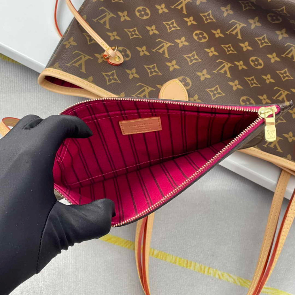 Louis Vuitton Neverfull MM Bag M41178 Monogram Canvas Peony - Default Title - View 9