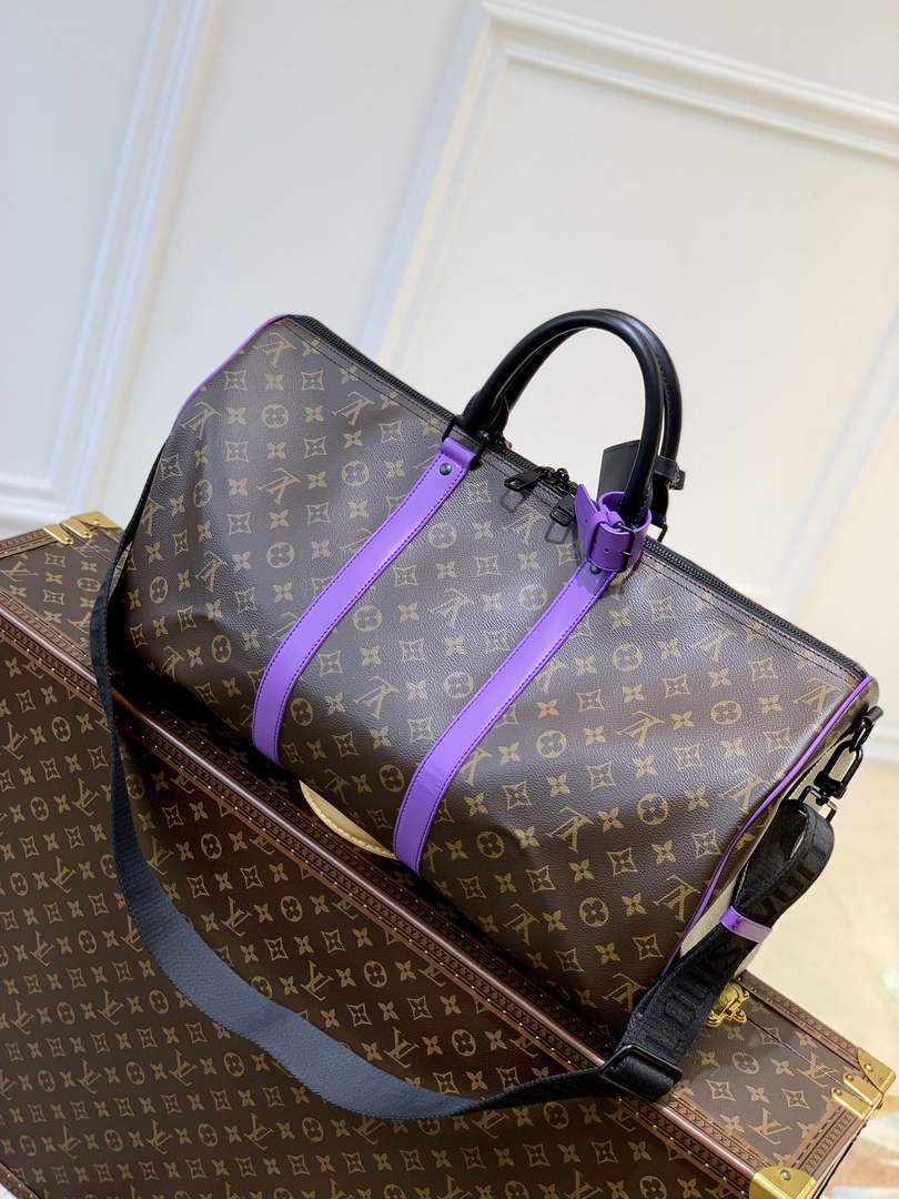 LV M46257 Louis Vuitton Keepall Bandouliere 50 Travel Bag