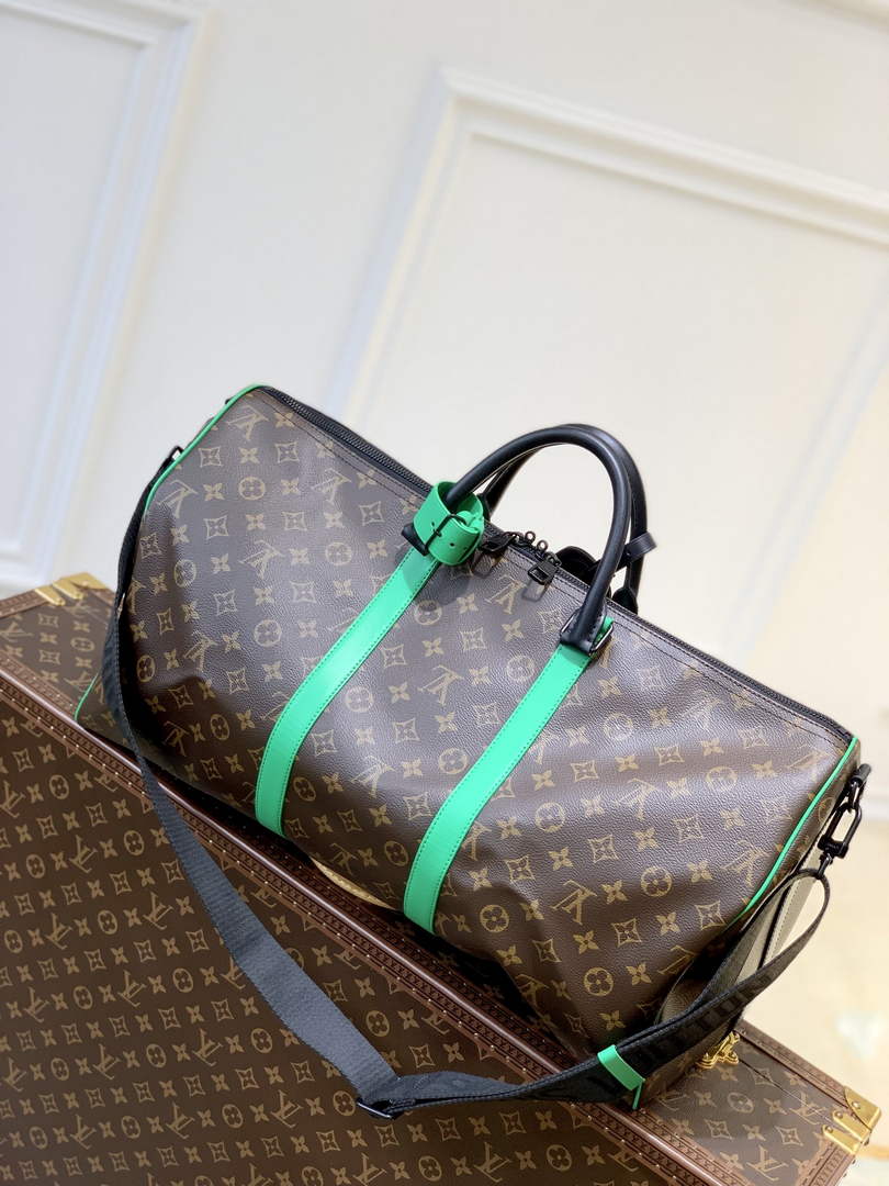 LV M46259 Louis Vuitton Keepall Bandouliere 50 Travel Bag
