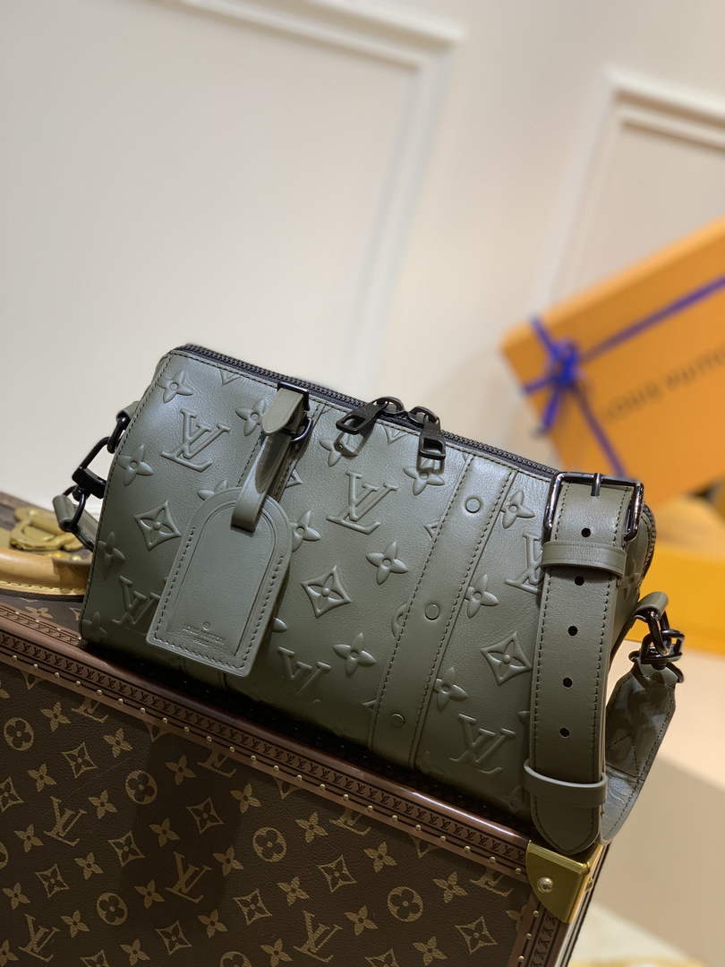 LV M57955 Louis Vuitton City Keepall Travel Men Bag Green