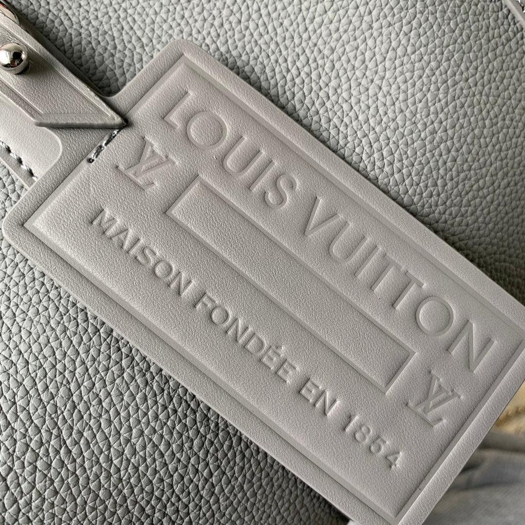 LV M59328 Louis Vuitton City Keepall Travel Men Bag Gray Aerogram