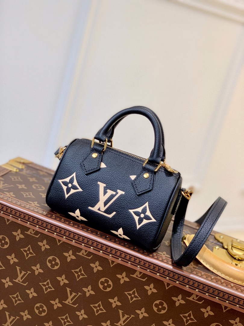 LV M81457 Louis Vuitton Nano Speedy Black - Default Title - View 1