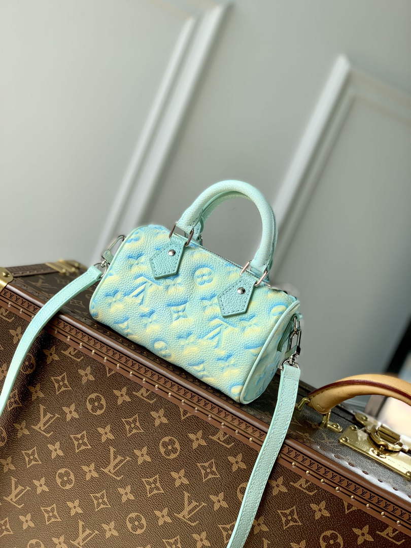 LV M81625 Louis Vuitton Nano Speedy Green - Default Title - View 2