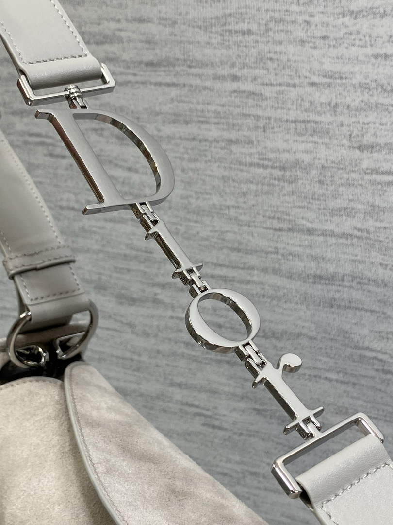 Medium Diorly Bag – Gray Suede Calfskin M1412 - Default Title - View 5