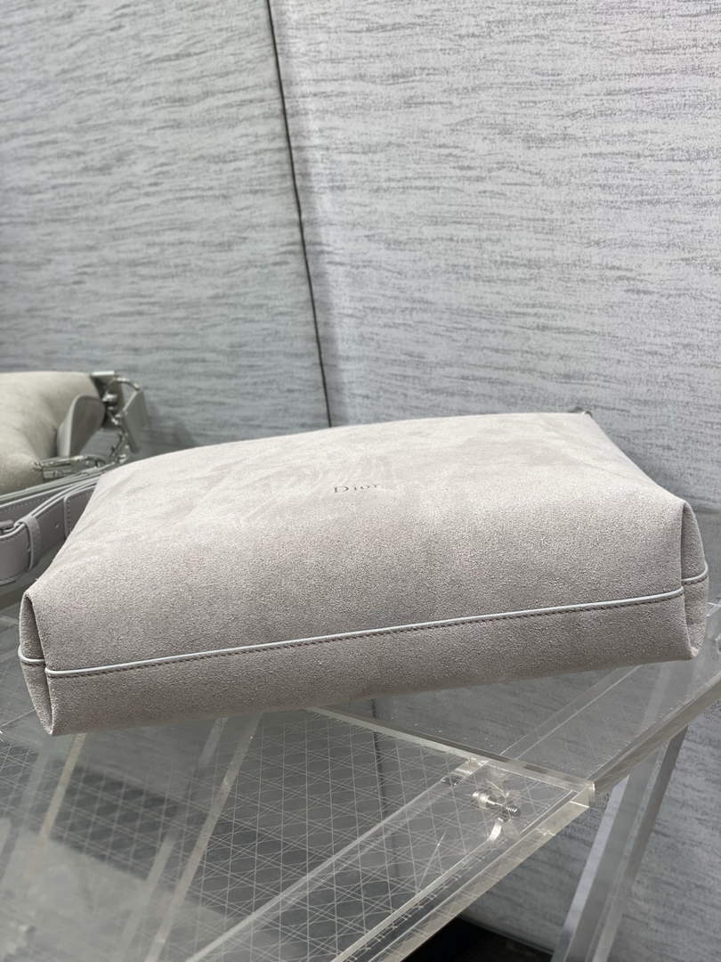 Medium Diorly Bag – Gray Suede Calfskin M1412 - Default Title - View 8