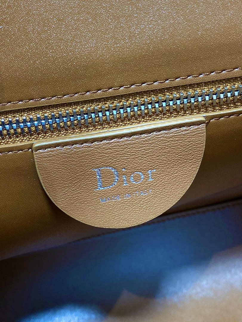 Medium Diorly Bag – Golden Saddle Suede Calfskin M1412 - Default Title - View 10