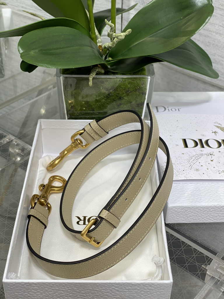 Dior Mini Saddle Bag with Strap M0456 Green Grained Calfskin - Default Title - View 6