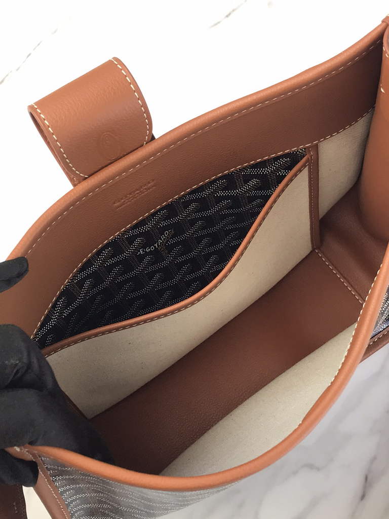 Goyard Musette bag, Goyardine Canvas Brown