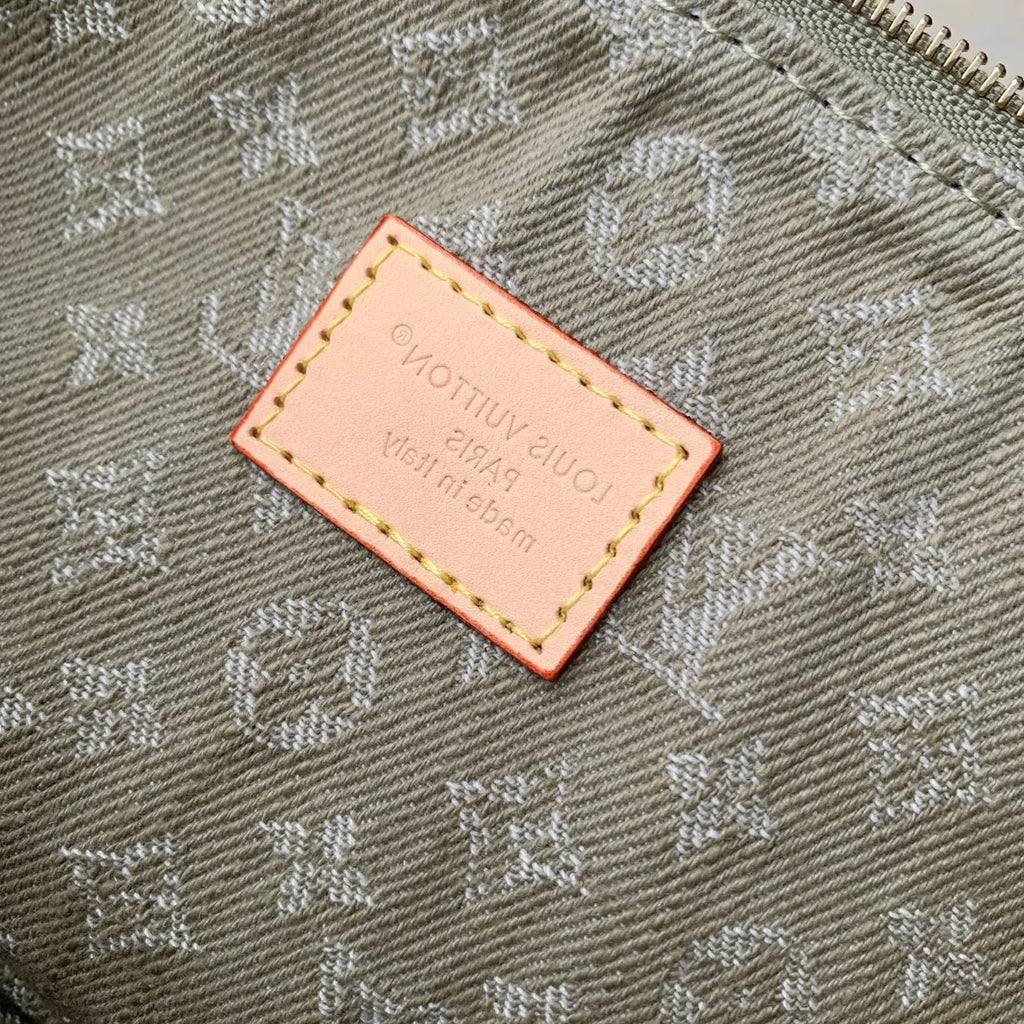 Louis Vuitton Pochette Accessoire Cargo Bag M27602 Gray Denim