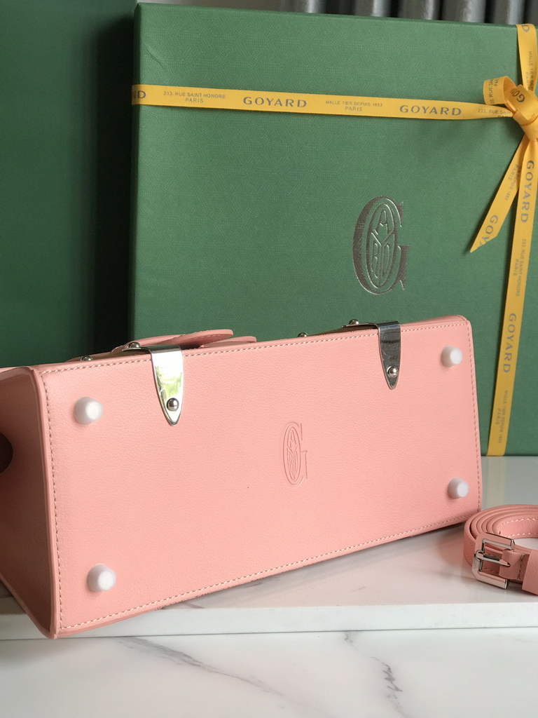 Goyard Saïgon PM Tote Bag GY020280 Pink Leather
