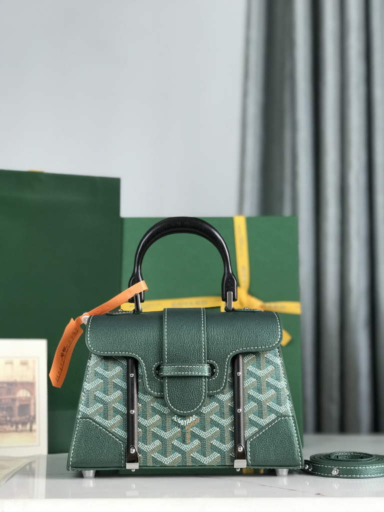 Goyard Saïgon Souple Mini Bag GY020192 Green Leather
