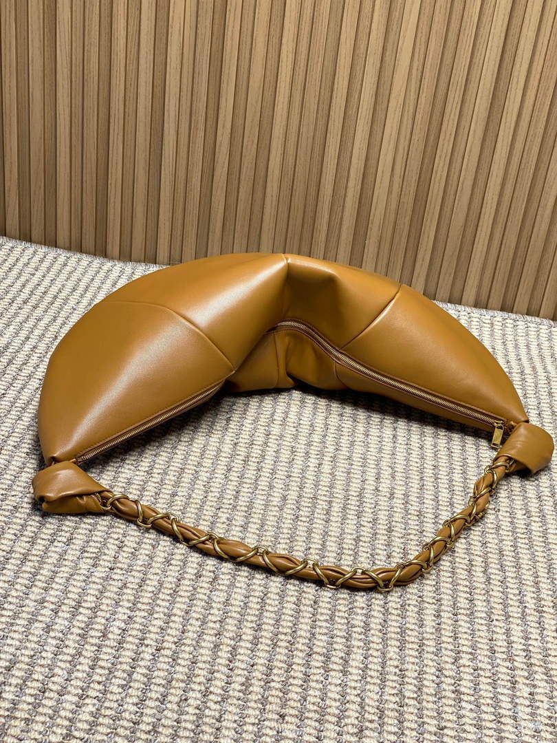 Saint Laurent 862210 YSL AMALIA hobo in lambskin Brown - Default Title - View 5