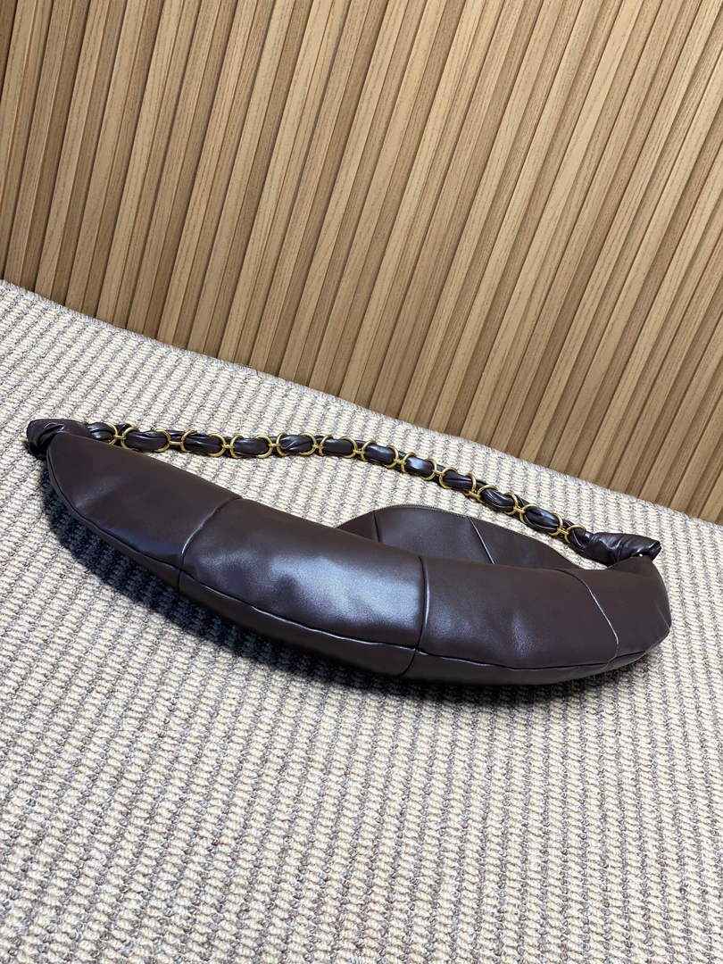 Saint Laurent 862210 YSL AMALIA hobo in lambskin Coffee - Default Title - View 4