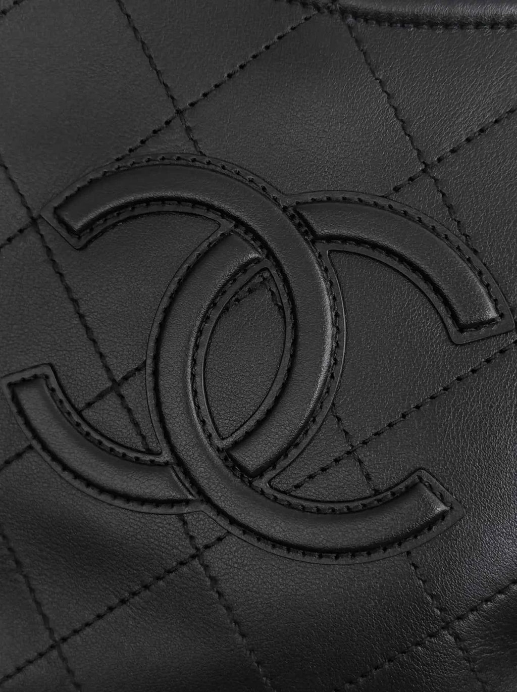 Chanel Shopping Bag, AS6475 Calfskin Black