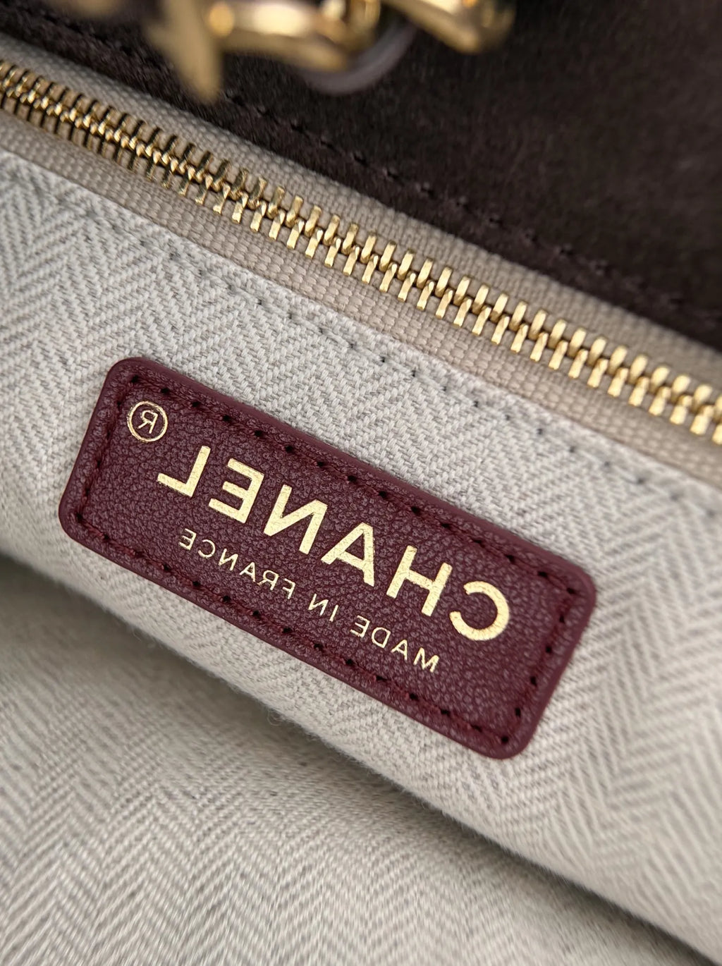 Chanel Shopping Bag, AS6475 Suede Calfskin Brown