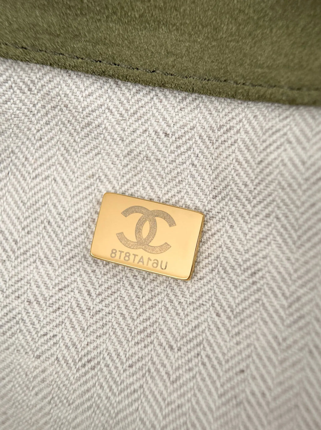 Chanel Shopping Bag, AS6475 Suede Calfskin Green