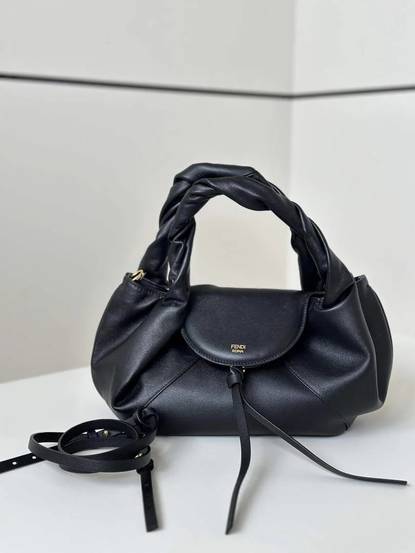 Small Fendi Spy Bag, 8BR838 calfskin black