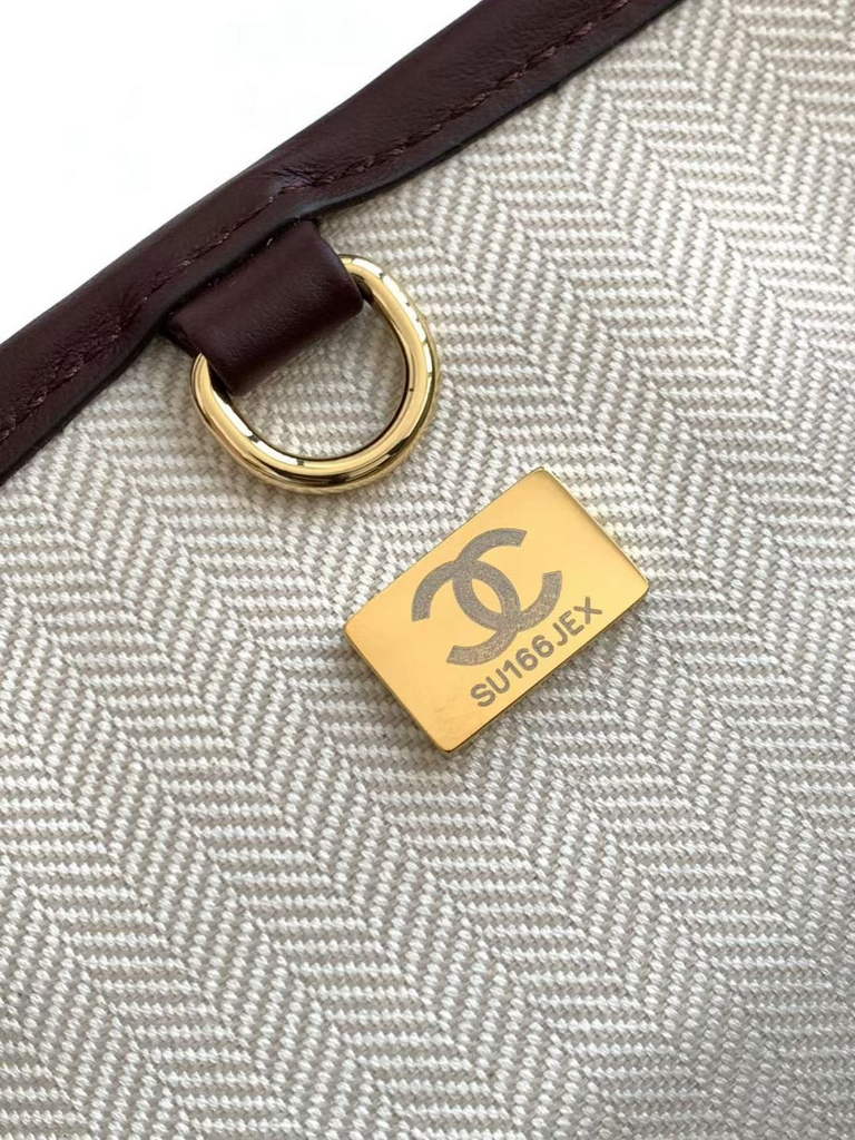 Chanel Small Shopping Bag, AS6200 Calfskin Brown