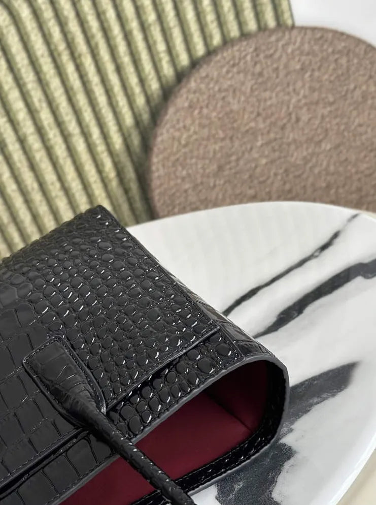 Chanel Small Shopping Bag, AS6243 Crocodile Black