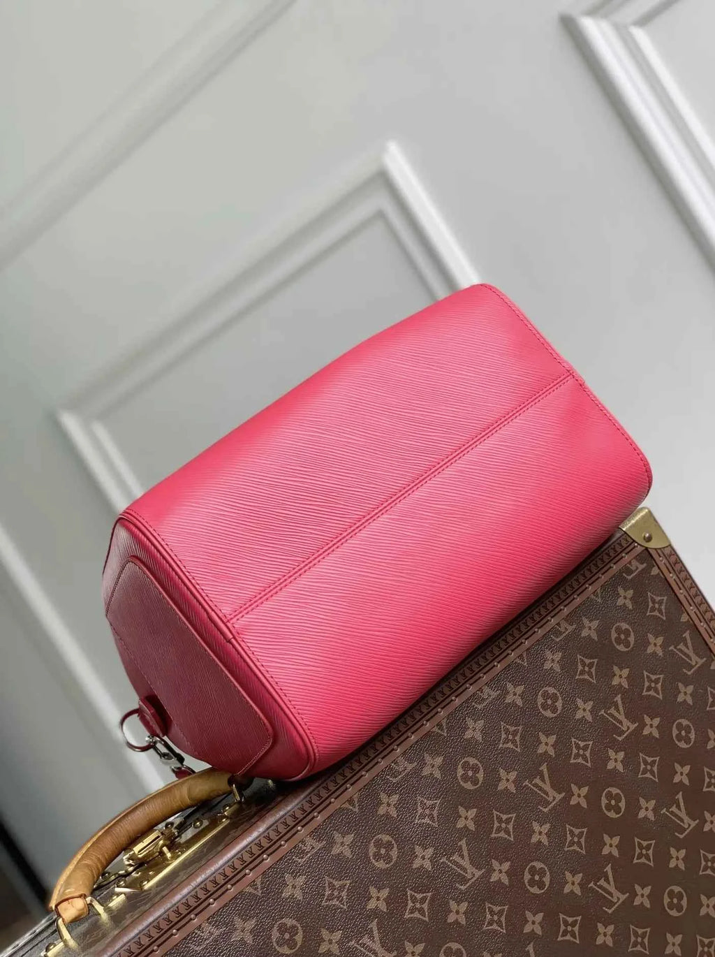 Louis Vuitton Speedy Soft 30 Bag, M29466 Rose Miami Cowhide leather