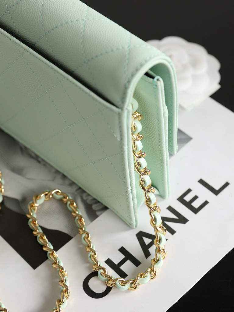 Chanel Wallet on Chain, AP5455 Calfskin Blue