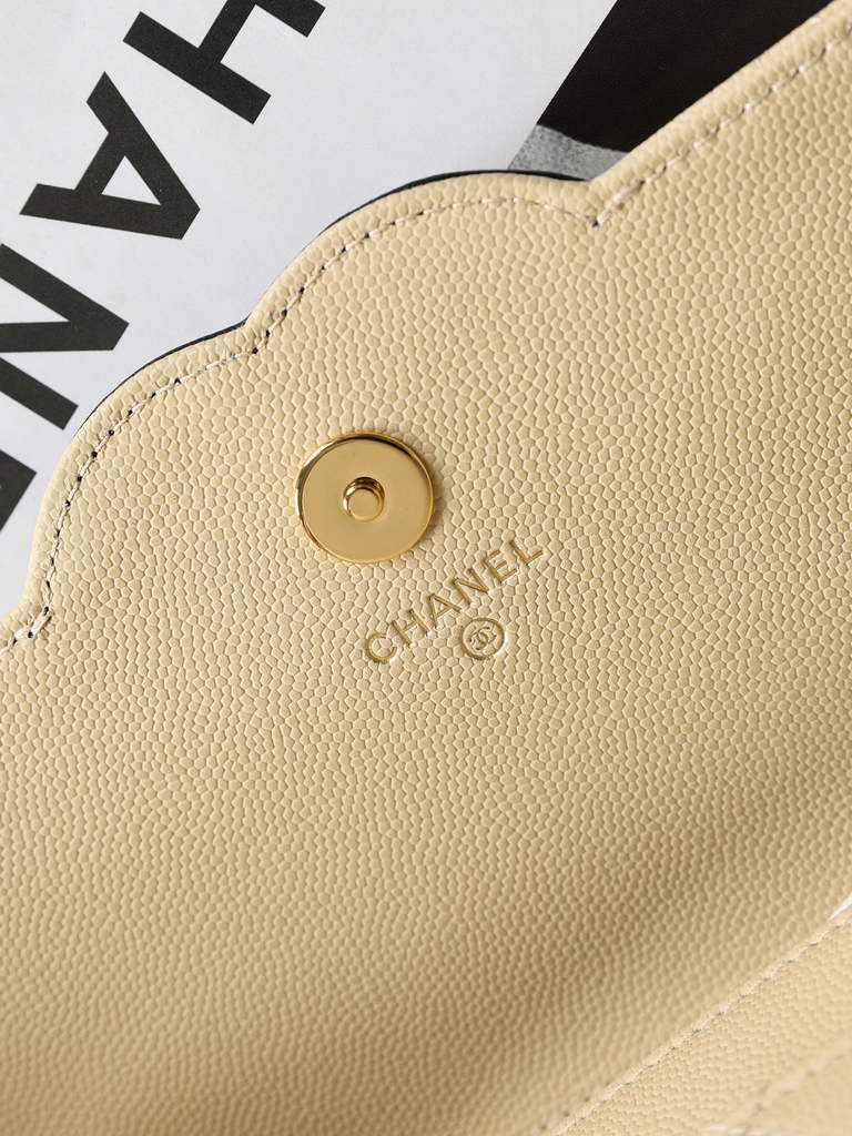 Chanel Wallet on Chain, AP5455 Calfskin Apricot