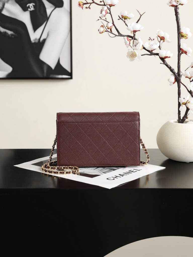 Chanel Wallet on Chain, AP5455 Calfskin Brown