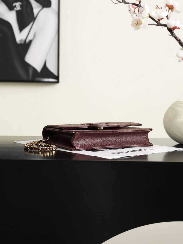 Chanel Wallet on Chain, AP5455 Calfskin Brown
