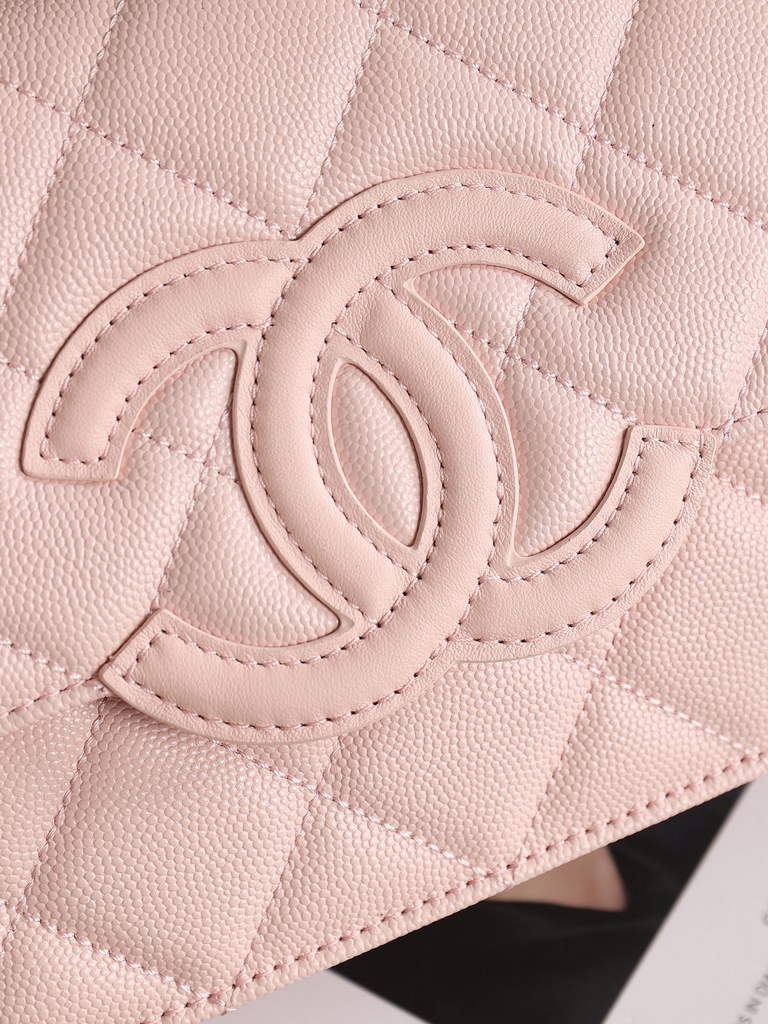 Chanel Wallet on Chain, AS6554 Calfskin Pink