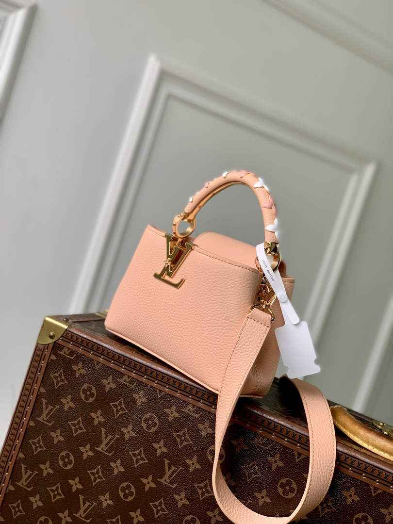 Louis Vuitton Capucines Mini Bag, M14976 In Pink Taurillon Leather - Default Title - View 2